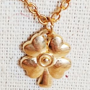 Shamrock Clover Necklace Irish St Patrick's Day
